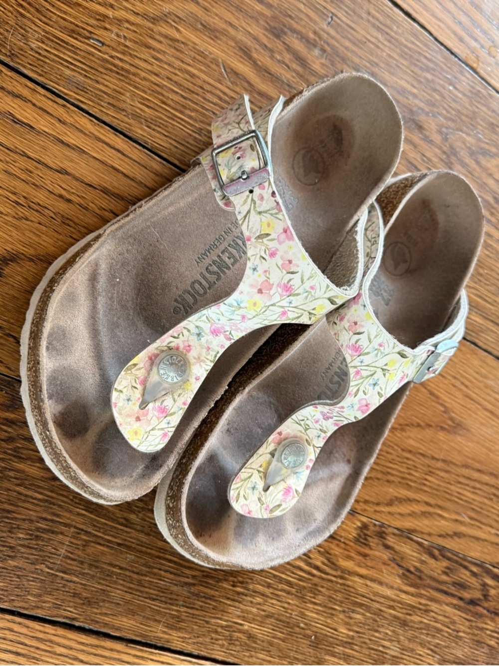 Floral Print Thong Sandals Birkenstock
